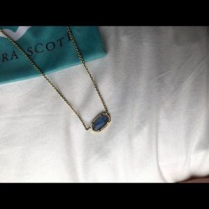 Kendra Scott Elisa Pendant Necklace - Light Blue